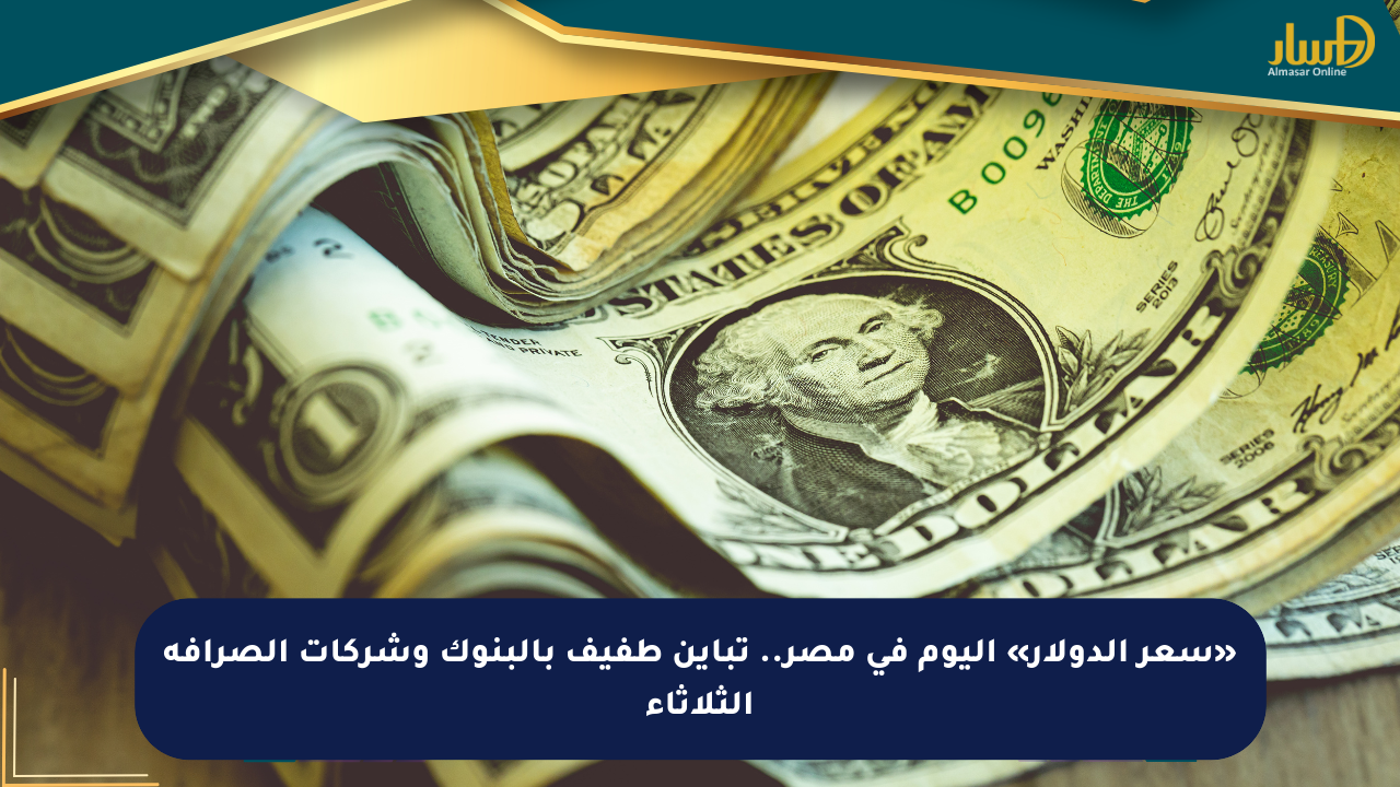 «سعر الدولار» اليوم في مصر.. تباين طفيف بالبنوك وشركات الصرافة الثلاثاء
